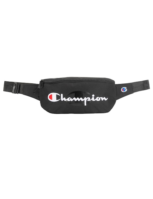 Cangurera Champion negra logotipo en Liverpool