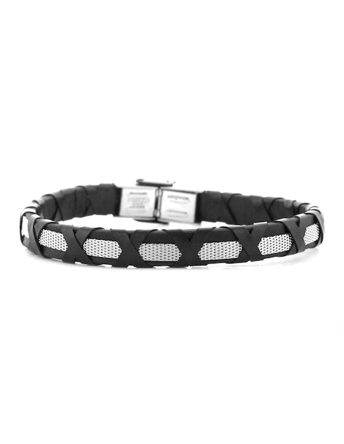Pulsera Kpenko de acero inoxidable con acabado tejido