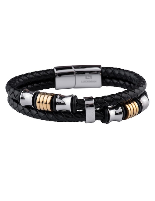 Pulsera Luckman con acabado pulido