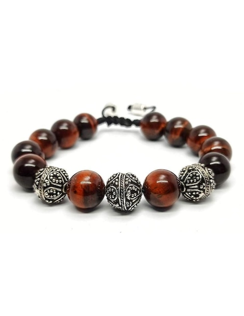 Pulsera Caos nabucco de plata con acabado brillante