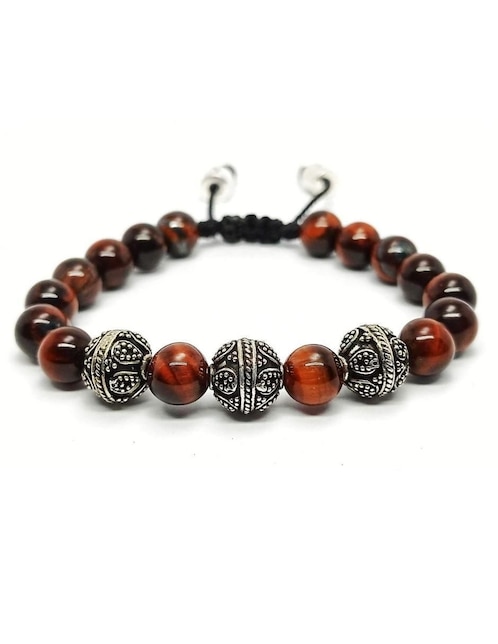Pulsera Caos nabucco de plata con acabado brillante