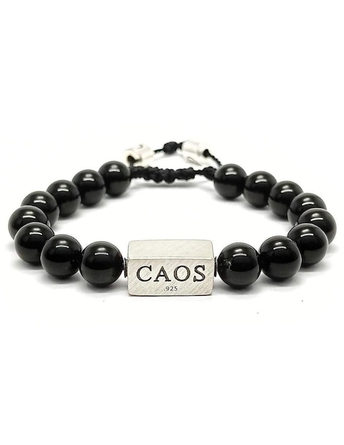 Pulsera Caos de plata acabado brillante