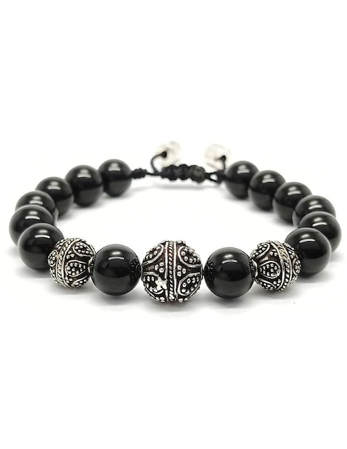 Pulsera Caos de plata acabado brillante