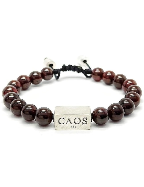 Pulsera Caos de plata acabado brillante