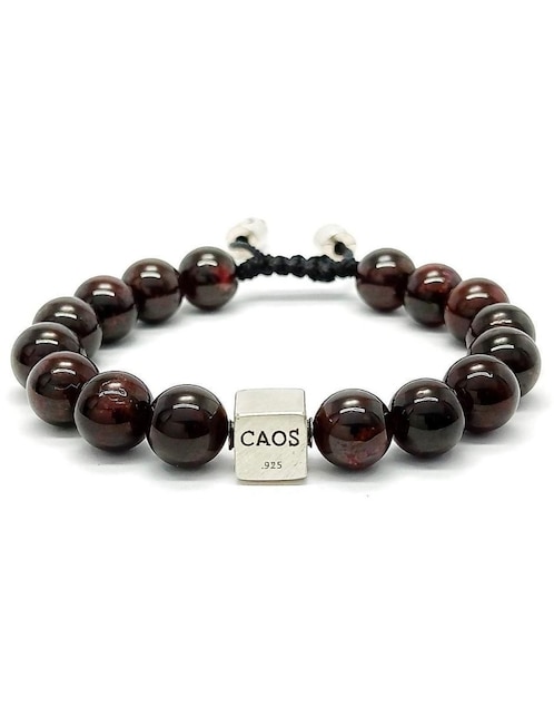 Pulsera Caos de plata acabado brillante