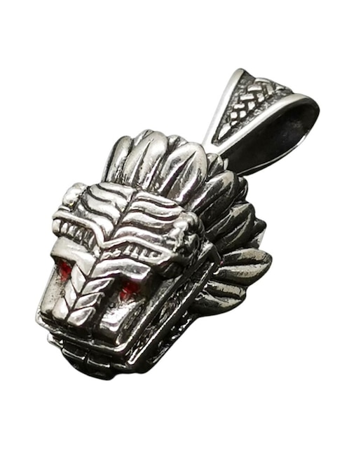 Dije de cabeza Vadalú Plata quetzalcóatl de plata