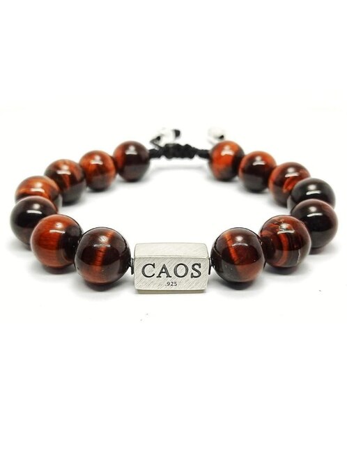Pulsera Caos Nabucco de plata con acabado brillante