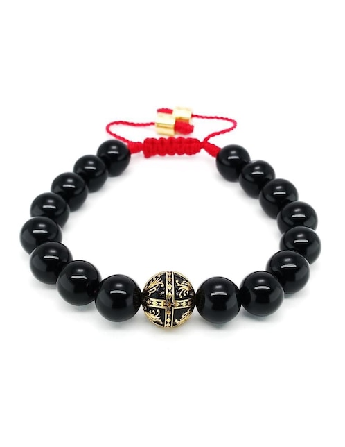 Pulsera Caos de plata Baalam 10 mm con acabado baño de oro