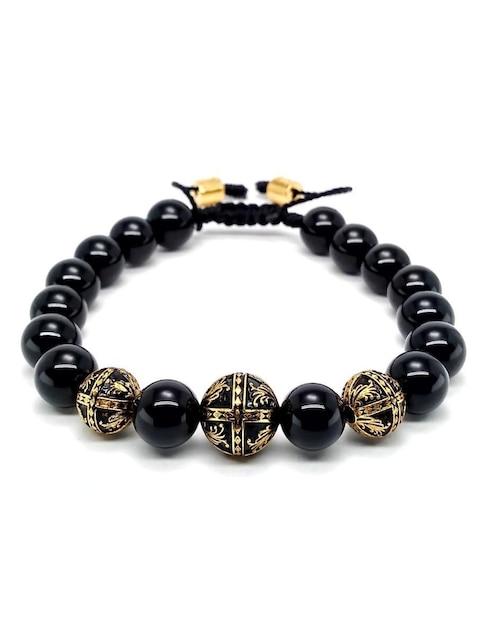 Pulsera Caos de plata Baalam con acabado baño de oro