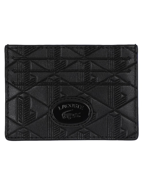 Tarjetero Lacoste de piel para hombre