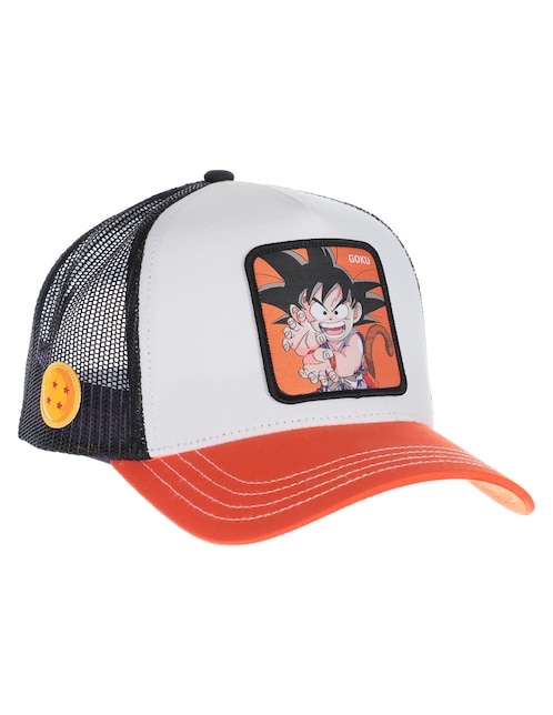 Gorra visera curva snapback Capslab Dragon Ball Goku para hombre