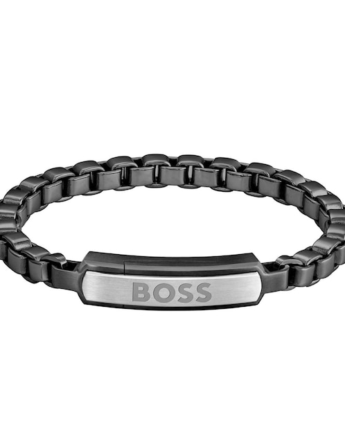 Pulsera Hugo boss de acero inoxidable Devon con acabado brillante