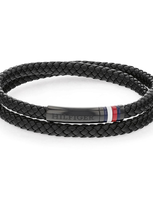 PULSERA TOMMY 2790552 PIEL, NEGRO