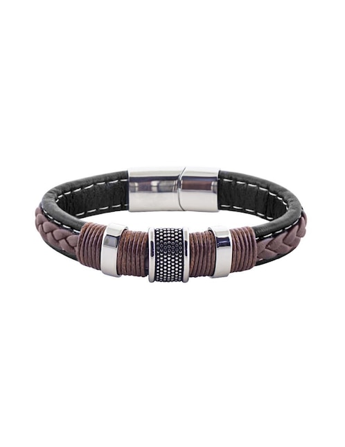 Pulsera Kpenko de piel Vikinga con acabado brillante