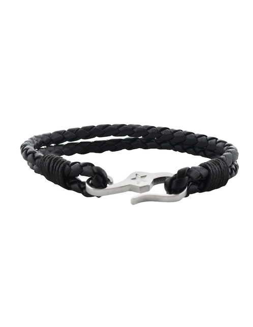 Pulsera kpenko "de" piel sin kilataje star hook "con acabado" brillante
