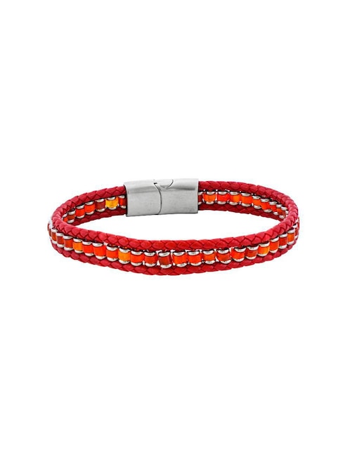 Pulsera kpenko "de" piel sin kilataje elemental "con acabado" brillante