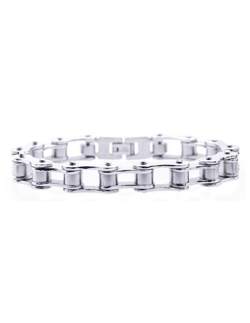 Pulsera Boscaini Estilo Cadena De Bicicleta con acabado pulido