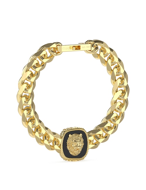 Brazalete Guess Lion King con acabado brillante