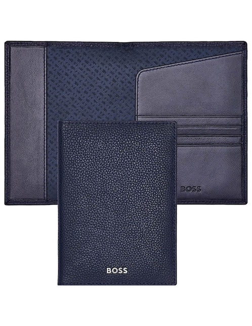 Porta pasaporte Hugo boss Classic Grained de piel