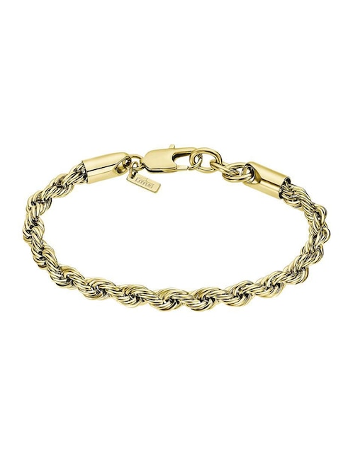 Pulsera Lotus Style Men In Black con acabado brillante