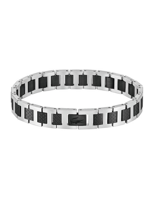 Brazalete Lacoste Metropole con acabado mate