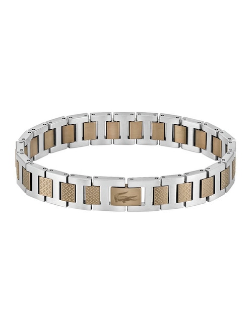 Brazalete Lacoste Metropole con acabado brillante