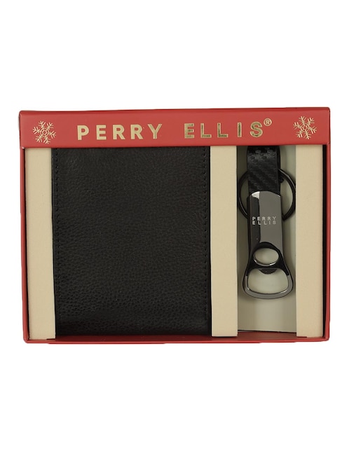 Set regalo cartera Perry Ellis navideño