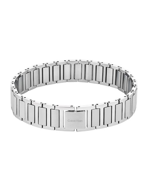 Brazalete Calvin Klein Structured Links con acabado brillante
