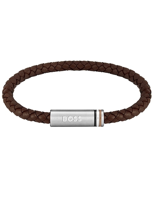 Brazalete Hugo Boss de piel Ares Single