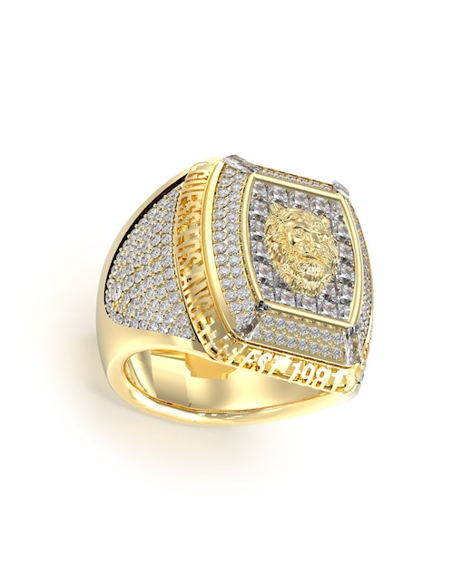 Anillo Guess Lion King León zirconia brillante