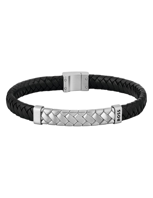 BOSS Brazalete Boss Tailored con acabado brillante