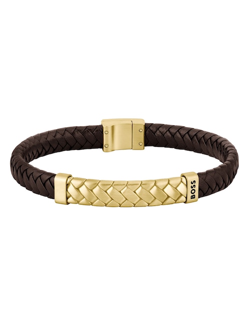 BOSS Brazalete Boss Tailored con acabado brillante