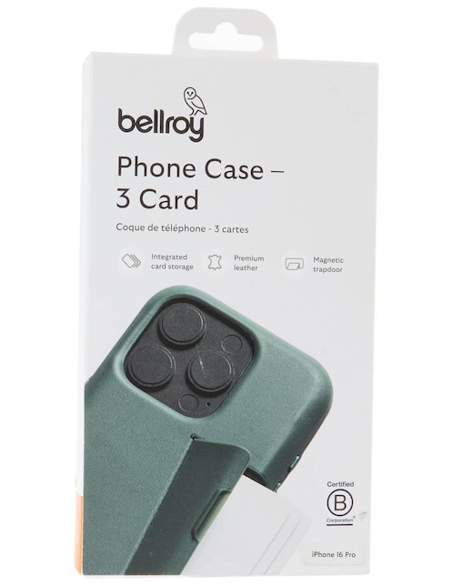 BELLROY Funda para apple iphone 16 pro de piel