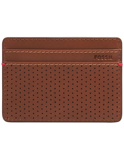 Tarjetero Fossil de piel Sport Tourer para hombre