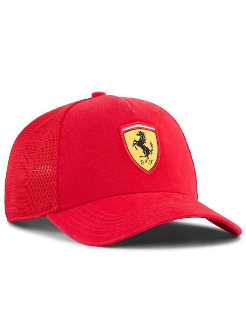 Gorra con visera curva entrenamiento Puma Motorsport Ferrari Trucker Cap para hombre