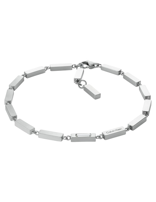 Pulsera Calvin Klein de acero inoxidable Ck essential links con acabado brillante