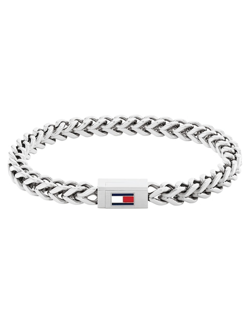 Pulsera Tommy Hilfiger Braided metal bracelets con acabado brillante
