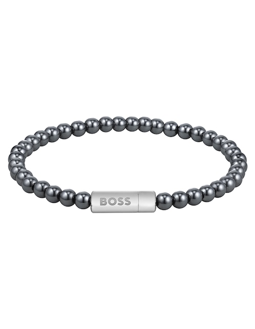 Pulsera Hugo Boss Sphere Beads con acabado brillante