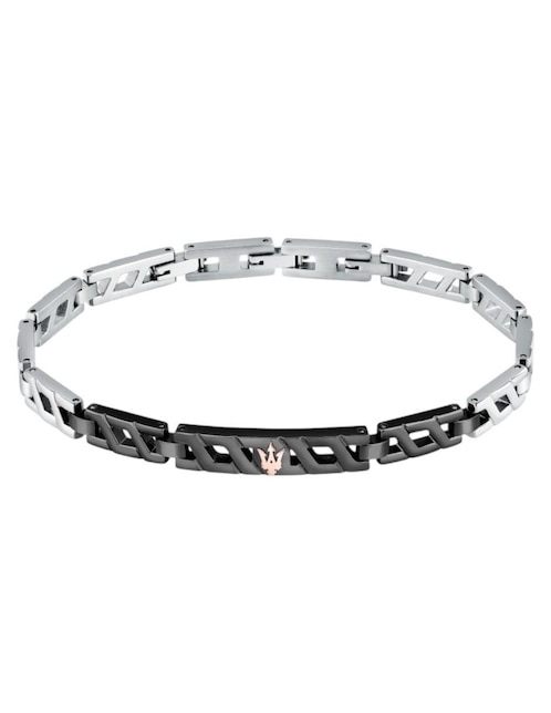 Pulsera Maserati de acero Inoxidable con acabado brillante