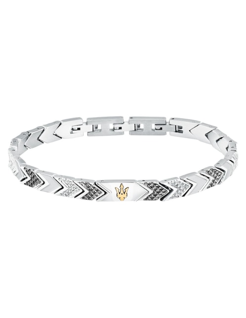 Pulsera maserati Iconic con acabado brillante