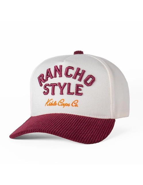 Gorra visera curva broche casual Kiblo Caps Co western malbec unisex