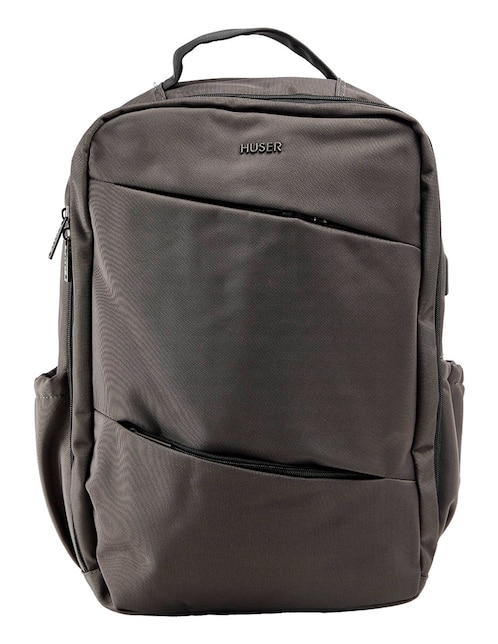 MOCHILA HUSER H4331 SINTÉTICO, GRIS