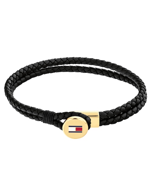 Pulsera Tommy Hilfiger Bruce Leather acabado brillante