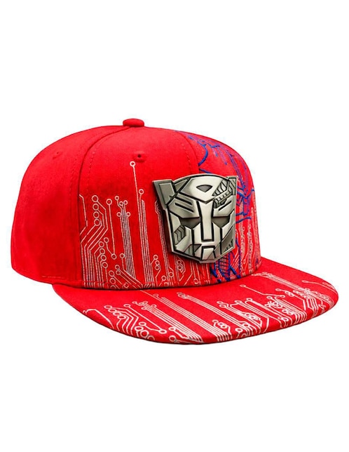 Gorra visera plana snapback casual Transformers  Iron Autobot para hombre
