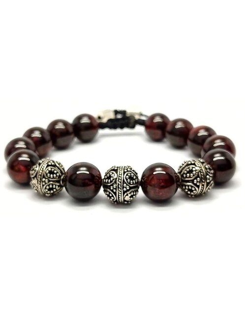 Pulsera Caos de plata Dante con acabado brillante