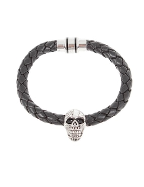 Pulsera Virginstone Piel Negra