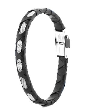 Pulsera Kpenko de acero inoxidable con acabado tejido