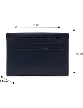 Tarjetero Lacoste de piel para hombre