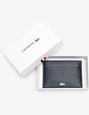 Tarjetero Lacoste de piel para hombre