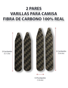 Varillas fibra de carbono ST CROIX HIKER para cuello de camisa